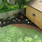Backyard stone work and landscaping 